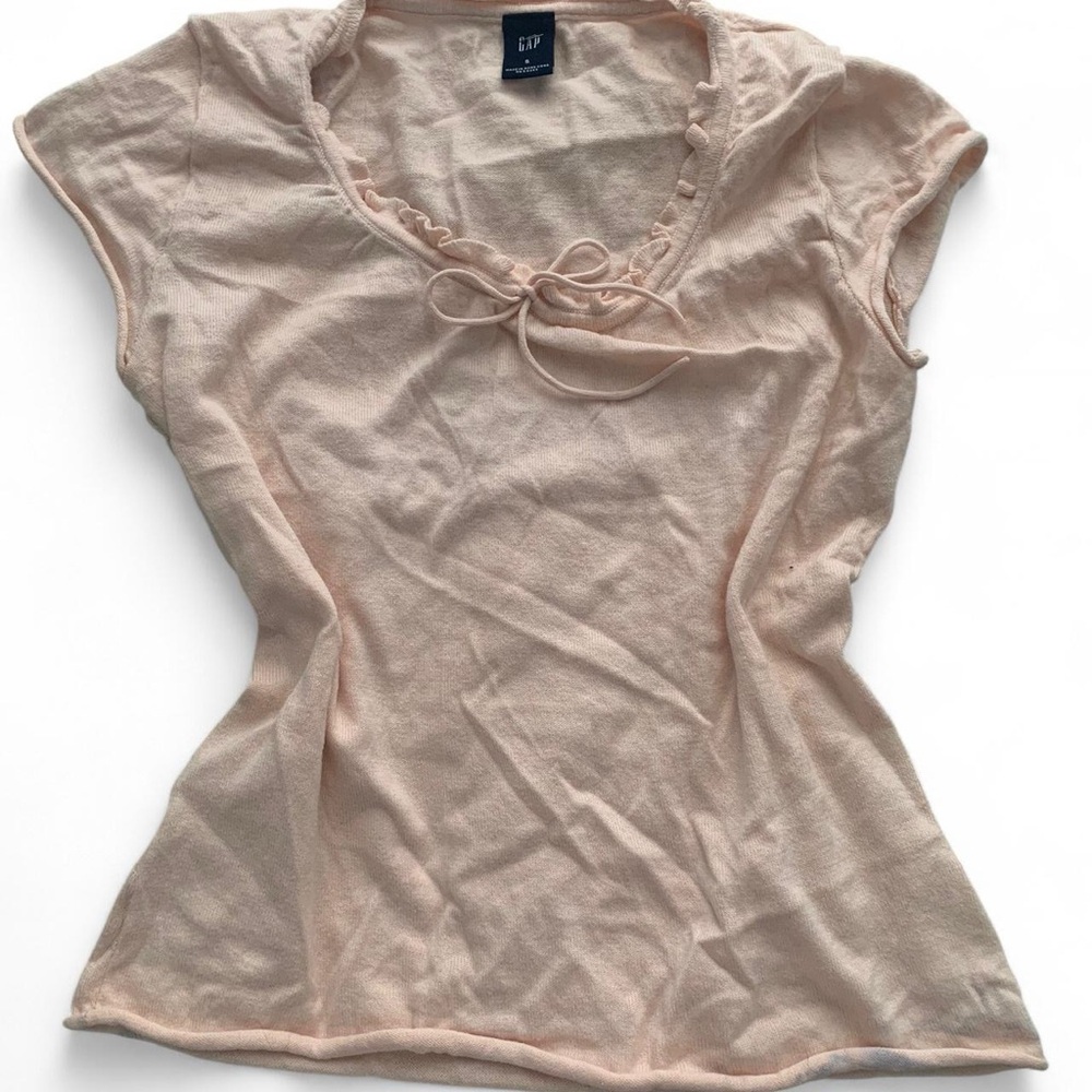 Y2k small Gap pink tee